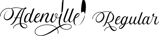 Adenville Regular font - adenville-demoo.otf