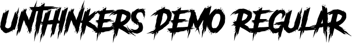 Unthinkers DEMO Regular font - unthinkers-demo.otf