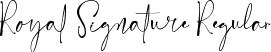 Royal Signature Regular font - Royal Signature otf.otf