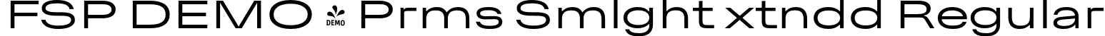 FSP DEMO - Prms Smlght xtndd Regular font - Fontspring-DEMO-premis-semilightextended.otf