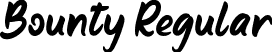 Bounty Regular font - BountyRegular.ttf