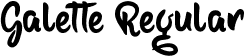 Galette Regular font - GaletteRegular.ttf