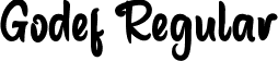 Godef Regular font - GodefRegular.ttf