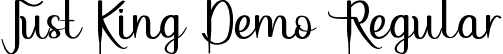 Just King Demo Regular font - JustKingDemoRegular.ttf