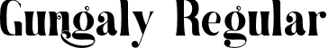 Gungaly Regular font - Gungaly.ttf