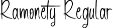 Ramonety Regular font - Ramonety.ttf