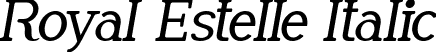 Royal Estelle Italic font - Royalestelleitalic.ttf