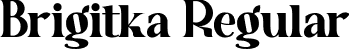 Brigitka Regular font - Brigitka.otf