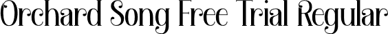 Orchard Song Free Trial Regular font - Orchard Song Free Trial.otf
