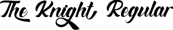 The Knight Regular font - TheKnight.ttf