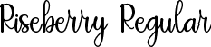 Riseberry Regular font - Riseberry.ttf
