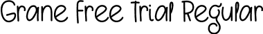 Grane Free Trial Regular font - Grane Free Trial.ttf