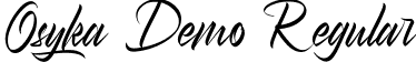 Osyka Demo Regular font - OsykaDemoRegular.ttf