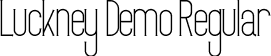 Luckney Demo Regular font - LuckneyDemoRegular.ttf
