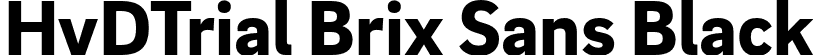 HvDTrial Brix Sans Black font - HvDTrial_BrixSans-Black.otf