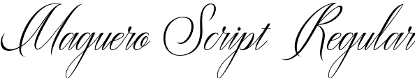 Maguero Script Regular font - Maguero.otf