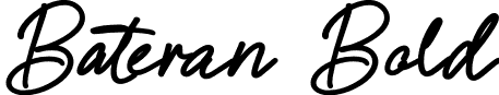 Bateran Bold font - Bateran-Bold.otf