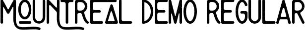 Mountreal Demo Regular font - MountrealDemoRegular.ttf