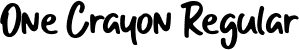 One Crayon Regular font - One Crayon.ttf