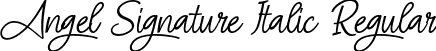 Angel Signature Italic Regular font - Angel Signature Italic.ttf
