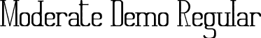Moderate Demo Regular font - ModerateDemoRegular.ttf