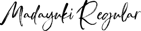 Madayuki Regular font - Madayuki.otf