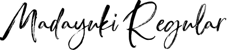 Madayuki Regular font - Madayuki.ttf