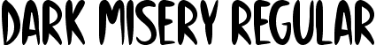 Dark Misery Regular font - Dark Misery.otf