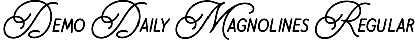 Demo Daily Magnolines Regular font - Demodailymagnolines-WyxeA.otf