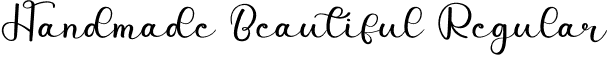 Handmade Beautiful Regular font - Handmade Beautiful.otf