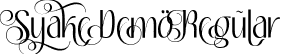 Syake Demo Regular font - Syake Demo.ttf