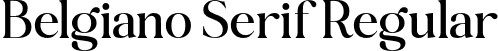 Belgiano Serif Regular font - Belgiano Serif 2.otf