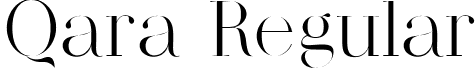 Qara Regular font - Qara.ttf