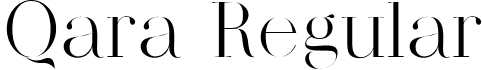 Qara Regular font - Qara.ttf