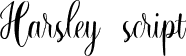 Harsley script font - Harsley.ttf