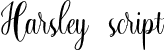 Harsley script font - Harsley.otf