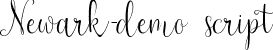 Newark-demo script font - Newark-demo.ttf