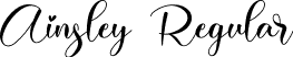 Ainsley Regular font - Ainsley.ttf