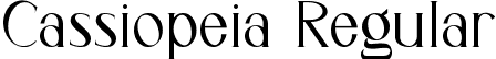 Cassiopeia Regular font - Cassiopeia.ttf