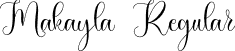 Makayla Regular font - Makayla.ttf