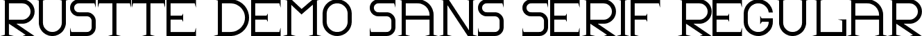 Rustte Demo Sans Serif Regular font - RustteDemoSansSerif.ttf