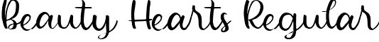 Beauty Hearts Regular font - BeautyHearts.ttf