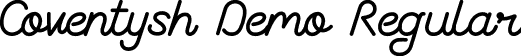 Coventysh Demo Regular font - Coventysh Regular Demo.ttf