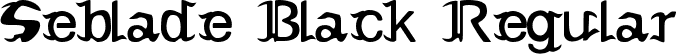 Seblade Black Regular font - SebladeBlackRegular.ttf
