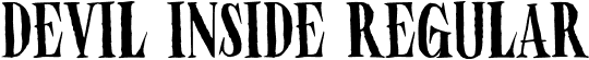 Devil Inside Regular font - Devil Inside.otf