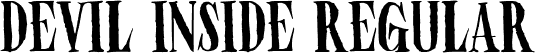 Devil Inside Regular font - Devil Inside.ttf
