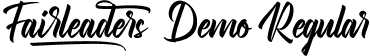 Fairleaders Demo Regular font - FairleadersDemoRegular.ttf