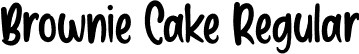 Brownie Cake Regular font - BrownieCake.otf