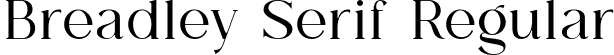 Breadley Serif Regular font - BreadleySerif-Regular.ttf