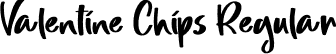 Valentine Chips Regular font - ValentineChips.otf